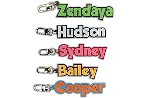 Personalized Bag Tag Keychain for Kids - Custom Luggage Name Tag