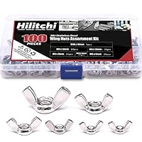 Algopix Similar Product 20 - Hilitchi 100Pcs M3 M4 M5 M6 M8 M10