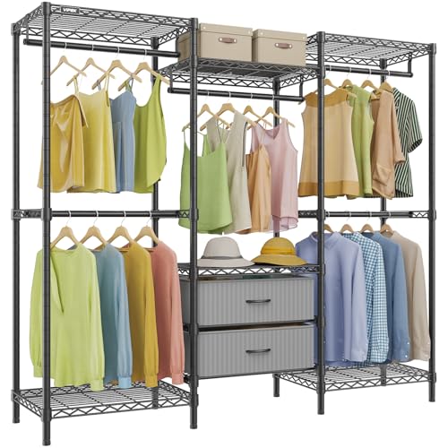 Image of VIPEK V20 Plus Clothes rack for Bedroom /Walk-in Closet, Black