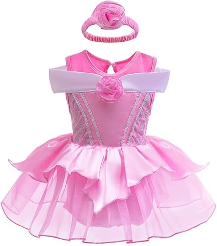 Miniatura 75 de Dressy Daisy Disfraz de princesa para bebé, disfraz de tutú de tul para cumpleaños, Halloween, traje con diadema Estilo I