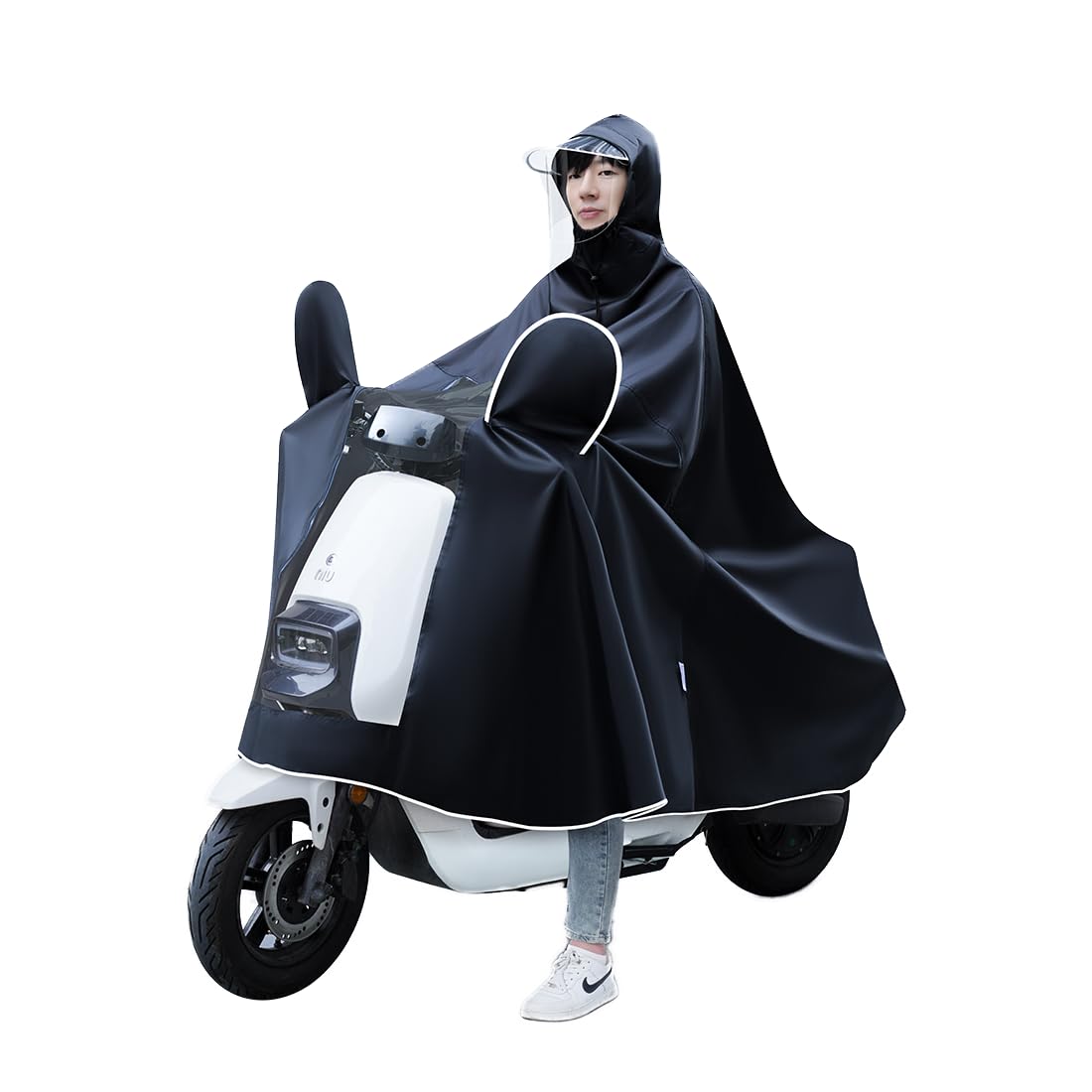 Ciclismo Impermeable Lluvia Poncho Bicicleta Bicicleta Ebike Lluvia Capas Oversize Con Capucha Al Aire Libre Impermeable Compacto Reutilizable para Adultos