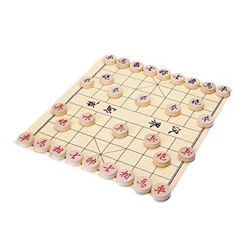 THY COLLECTIBLES Traditional Xiang Qi Wooden Chinese Chess Checker Game 1.50"
