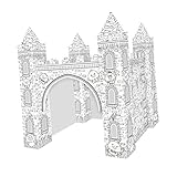 Toddmomy Puzzle Castillo para Colorear DIY Seguro para Olor para Decorar y Estimular Imaginación Infantil