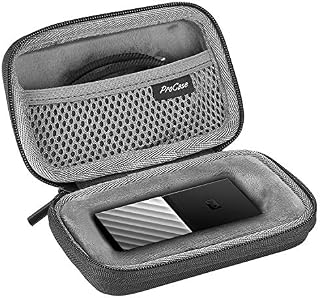 ProCase Torba do WD My Passport SSD 1 TB 2 TB 256 GB 512 GB przenośna pamięć USB 3.1, WD przenośna obudowa podróżna z dysku Solid State Drive  czarna