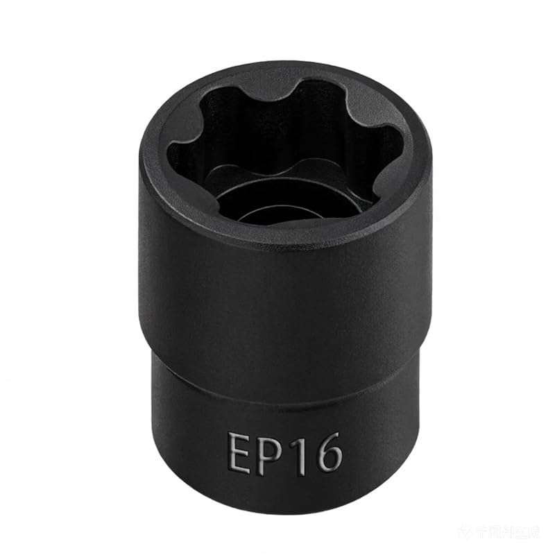Soquete EP16 E-Torx Plus externo fêmea de 6 pontas, encaixe de 9,5 mm (3/8 pol.) JEUCLEL