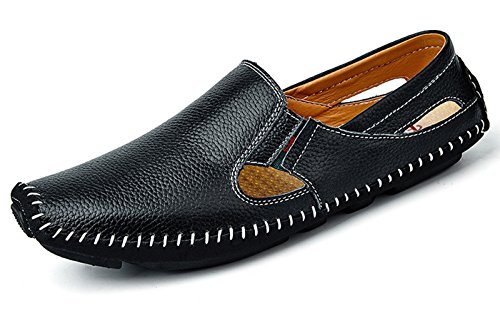 Image of Men's Driving Shoes Leather Slipper Casual Slip on Loafers