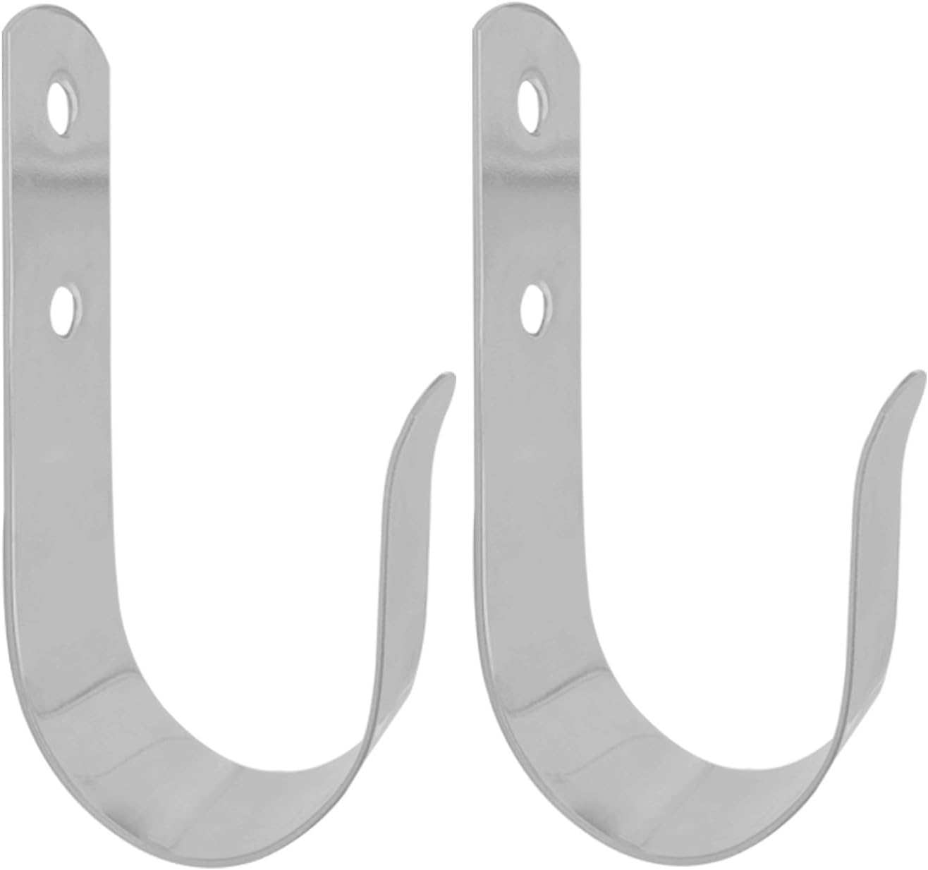 Duty Stainless Steel Boat Hook Holder J-Type Wall Mount Hanger for Marine Storage Wall Mount Hanger