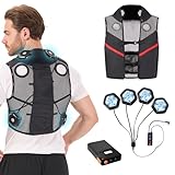 [KOMOAKI] ペルチェ ベスト 【最大-28℃ 冷熱両用 30000mAh】首周り冷却可能 冷却ブレート付き 瞬間冷却 6段階調節可能 冷却ベスト クールベスト 薄型＆コンパクト 空調作業服と併用可 フリーサイズ 静音 水洗い可 外仕事 釣り 熱中症対策