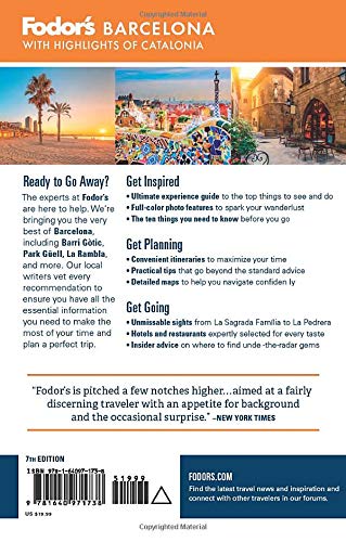 Fodor's Barcelona: With Highlights Of Catalonia (Full-Color Travel Guide) #TOP1