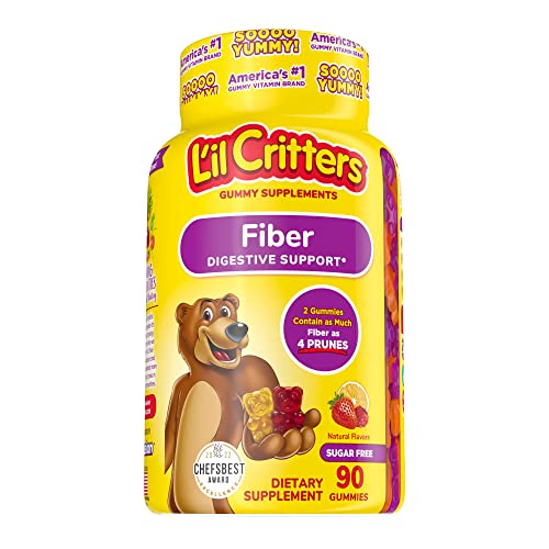L'il Critters Kids Fiber Gummy Bears Supplement, 90 Count #TOP6