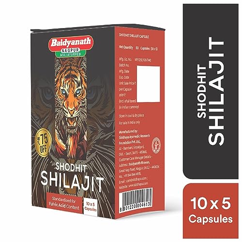 Baidyanath Shodhit Shilajit Capsule - 50 Capsules - Image 5