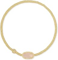 Kendra Scott Grayson Quartz Crystal Stretch Bracelet for Women - 14K Gold Plated Brass, Fits Any Wrist