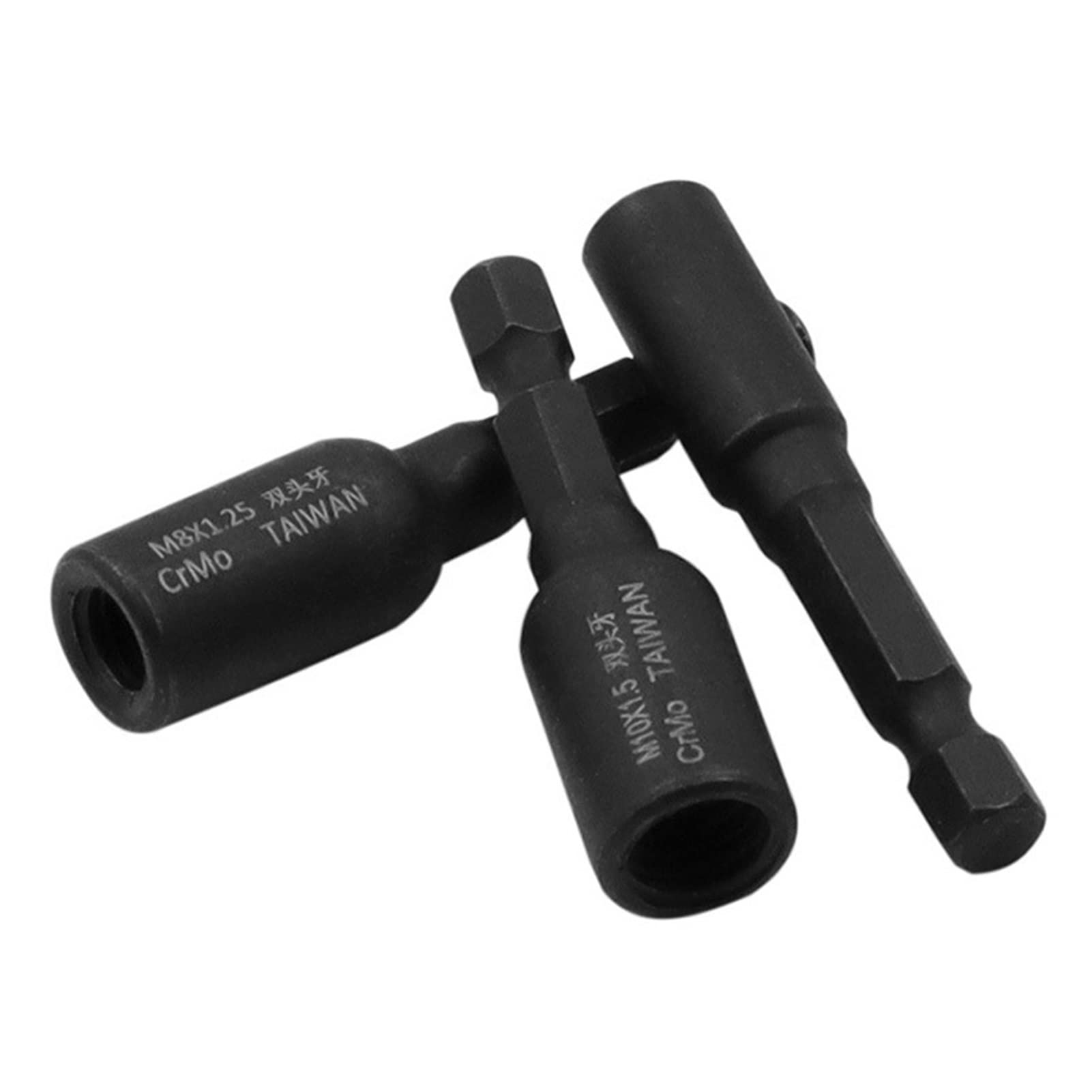 Zespół wiertła napędzany przez montaż nakrętki Nasadka sześciokątna M6 M8 M10 6,35 mm Ciemnoszara(M10x1.5)