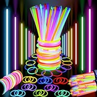Premium Christmas Party Glow Sticks for Kids- 30 Pcs Glow in the Dark Sticks with Connectors- 8 inch Glow Sticks Bulk Pack- Glow Neon Bracelets- Ultra Bright Party Supplies- Christmas Party - 30 Pack