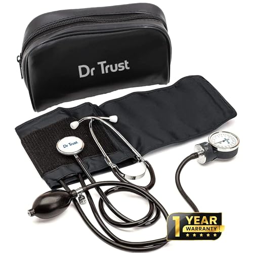 Image of Dr Trust (USA) Sphygmomanometer Aneroid Type Manual Blood pressure monitor with stethoscope