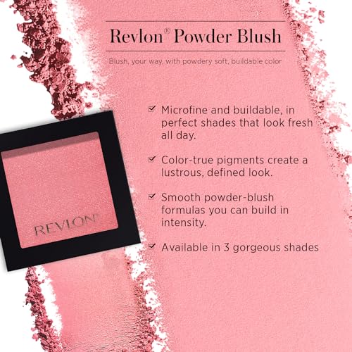 Image of Revlon Blush, Powder Blush Face Makeup, High Impact Buildable Color, Lightweight & Smooth Finish, 003 Mauvelous, 0.17 Oz (Pack of 2)