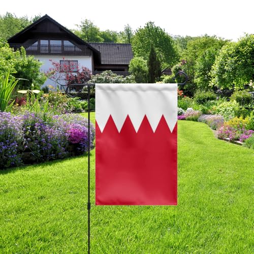 Drapeau de jardin Bahreïn 30,5 x 45,7 cm en maille polyester 220D double face