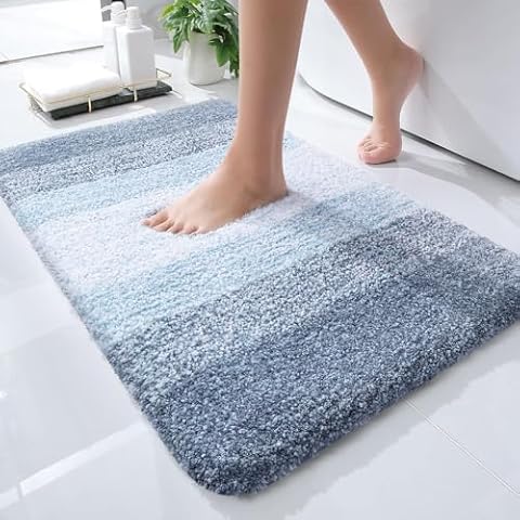 OLANLY Luxury Bathroom Rug Mat Cover