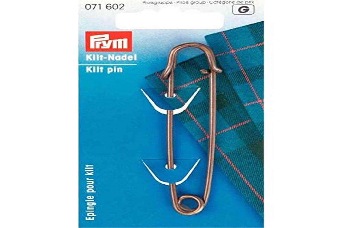 Prym Kilt Pin 76 mm Antique Brass Lacquered