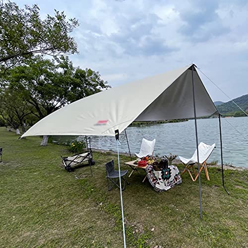Tente de camping bâche imperméable légère avec piquets alu robustes - 6