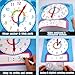 Perpetily Clock for Kids Learning to Tell Time Analog Magnetic Teaching Clock for Kids 4-8 Classroom Homeschool Supplies Learning Clock Circle Time Learning Center Classroom Must Haves