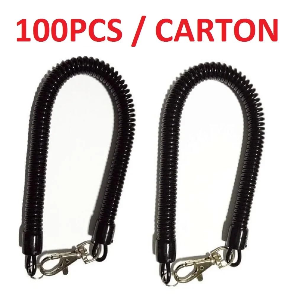 Detektor Metalldetektoren Anti-verlorenes Armband Lanyard Federdraht für Metalldetektor Metalldetektor(100pcs Ropes)