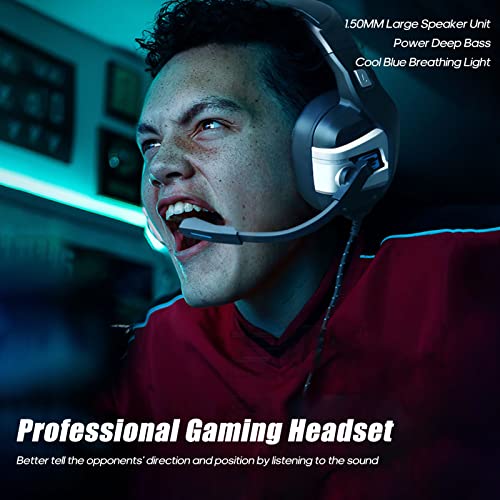 Daoco Stereo Gaming Headphone,USB-Gaming-Headset, kabelgebunden, Stereo-Surround-Sound-Kopfhörer mit Noise-Cancelling… - Image 3