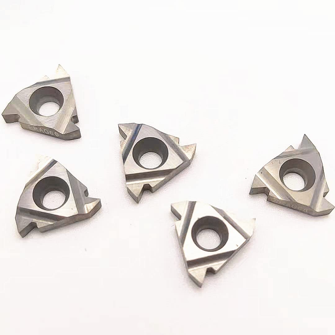 Tool Part for 10PCS 16IR Milling Tool Insert Aluminum Thread Cutter CNC Insert Internal Turning Tool Woodworking Tool (Angle: 10PCS)