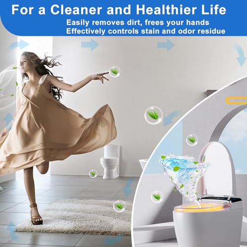 Image of Msvvko Toilet Bowl Cleaner Tablets 40 Pcs, Septic Safe Automatic Toilet Tank Cleaner with Sustained-Release Technology, Powerful Long-Lasting Blue Tabs for Bathroom Stain Remover & Deodorizer