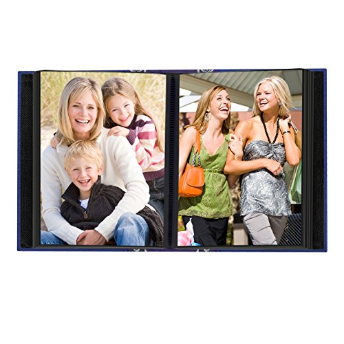 Pioneer Photo Albums Fabric Ribbon Cover Album 100 Pockets Hold 4x6 Photos, Blue, Medium - Image 2