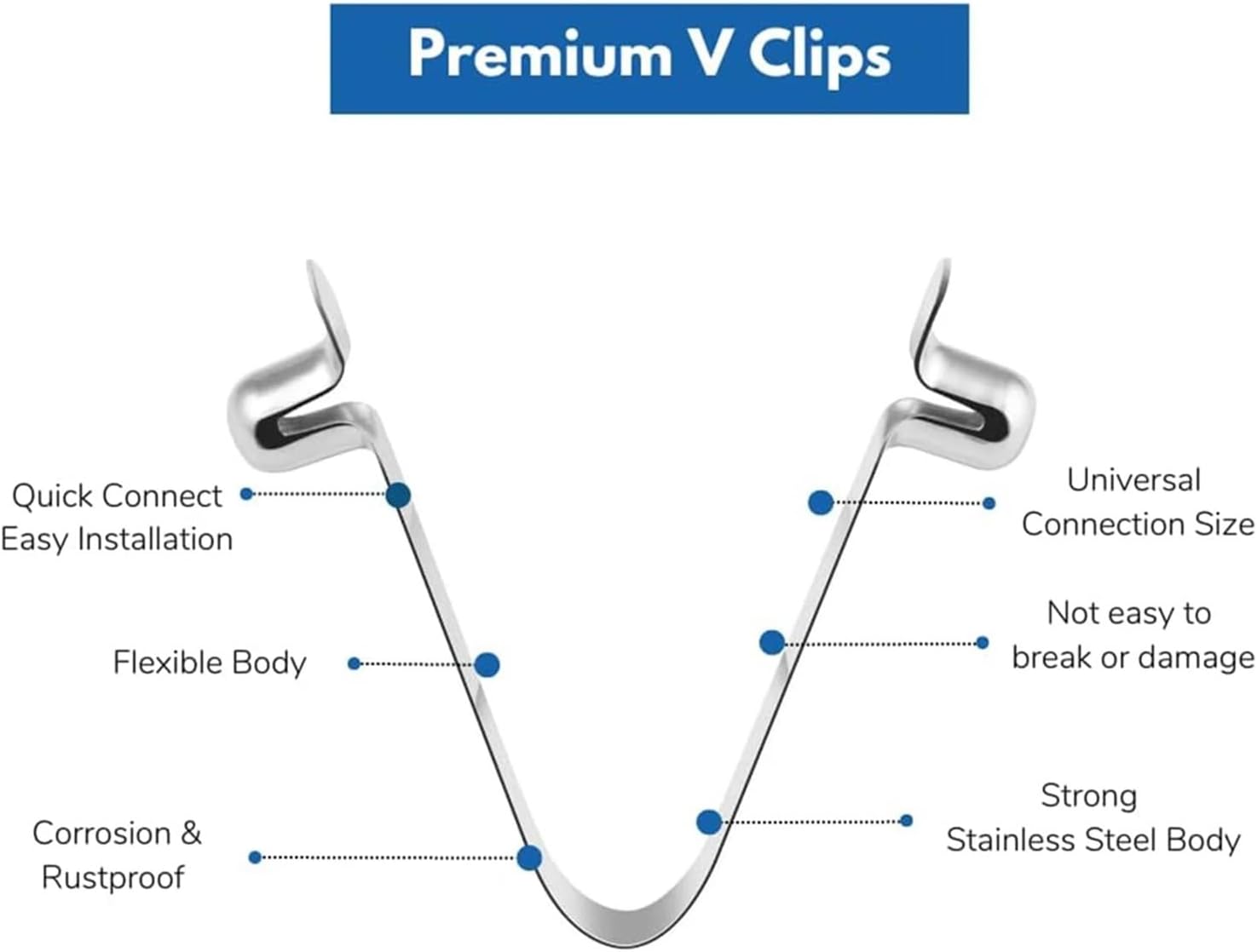 Push Button Spring Clip Kayak Paddle Spring Snap Clips Push Button Clip V-Shaped Lift Telescopic Locking Tube Pole for Awning Tent for Camping Kayak