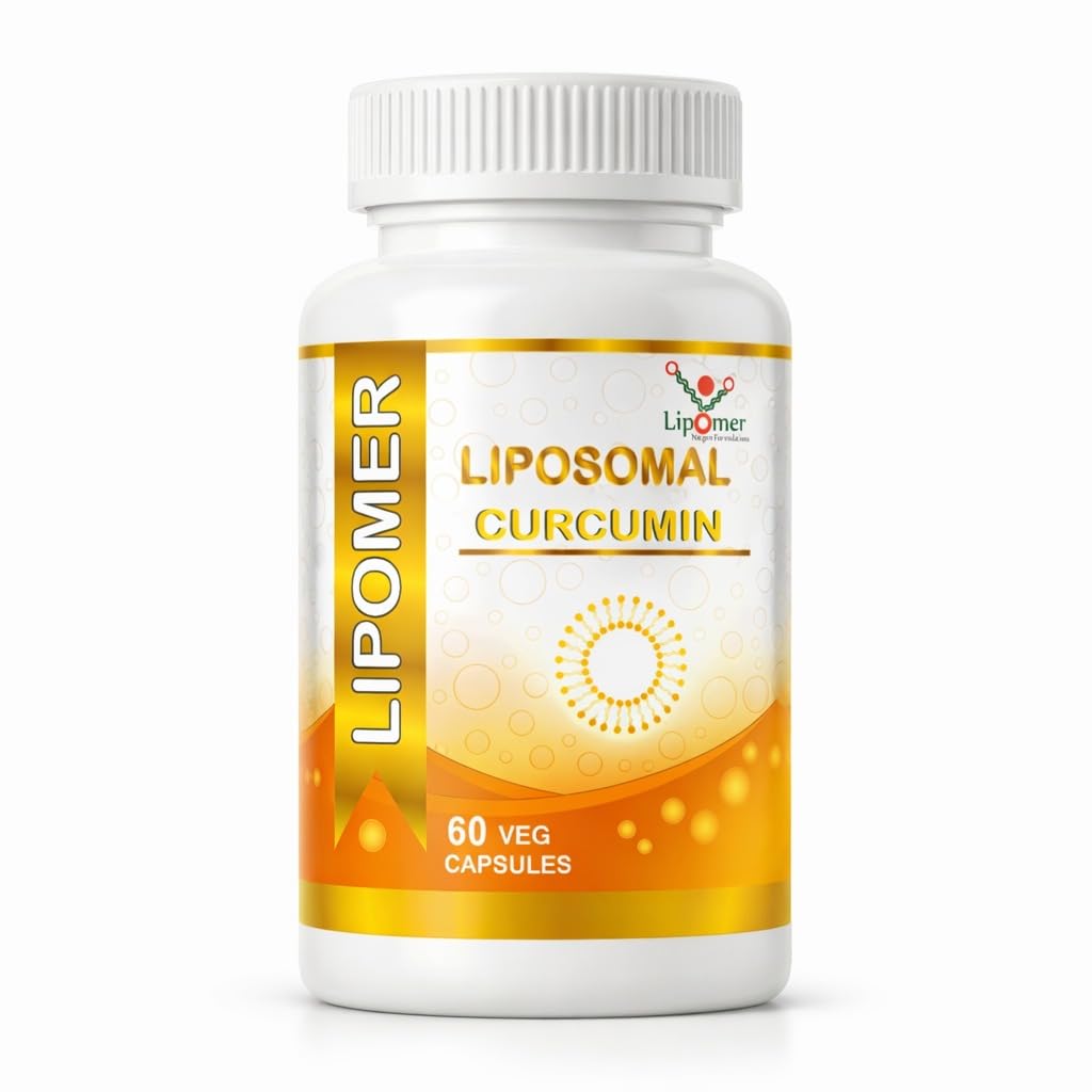 Liposomal Curcumin 100mg | High Absorption Turmeric Supplement with Liposomal Encapsulation Technology | Advanced Anti-Inflammatory & Antioxidant Support (60 VEG CAPSULES, CURCUMIN)