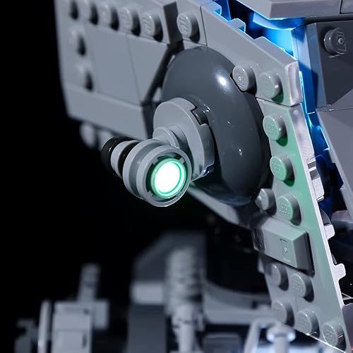 Miniatura 5 de Kyglaring Kit de iluminación LED solo juego de luces diseñado para Lego Star Wars Hoth at-ST 75322 Model Building Set, sin juego de Lego (versión