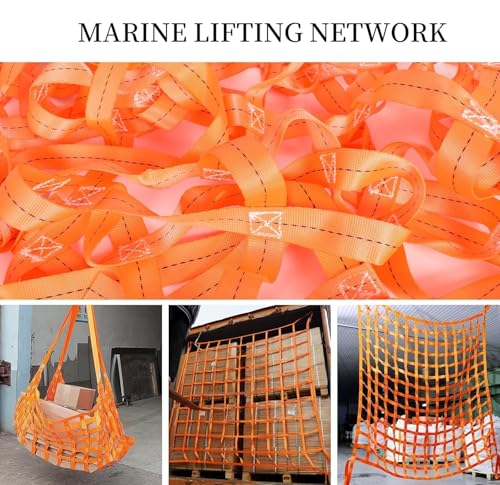 Hangendes Hebenetz Ladung Hängendes Netz,Sicherheitsfracht Hängendes Netz,Frachtnetz Material Handhabung Sriemen,Hangendes Hebenetz Maschenweite 10cm(1 * 1m)
