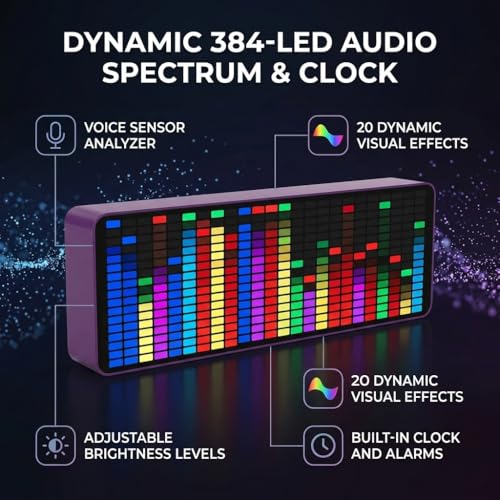 Pantalla de espectro musical con 20 efectos dinámicos para salón 2