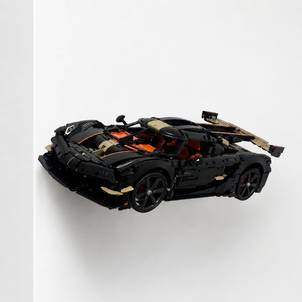 BrickNest Angled Wall Mount compatible with LEGO Technic Koenigsegg 42232