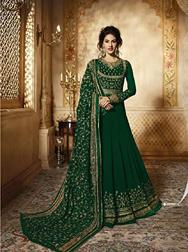 Image of Heni Fashion Ready To Wear Indian /Pakistani Chain Stitched Embroidered Anarkali Suit Anarkali Gown For Women