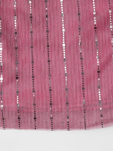 Image of Nautinati Baby Girls Fit & Flare Colourful Party Frock with Mesh & Sequins | Age 0-3 Years