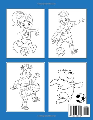 Football Coloring Book For Kids: Football Coloring Book For Girls