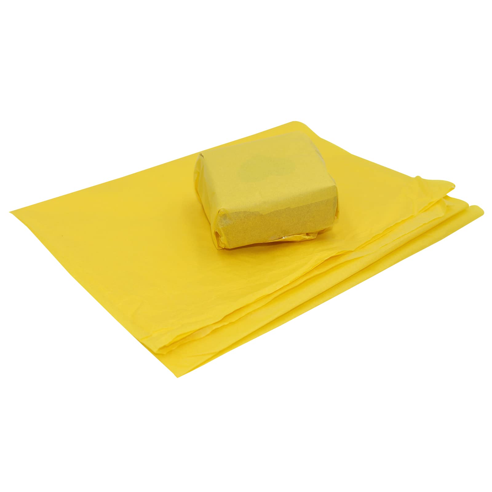50 Sheets - Large Coloured Tissue Paper 20 x 30 inches (500x750mm) | Acid Free Art and Craft Wrapping Paper | Gift Wrapping Decorative Soft Tissue Sheets (Yellow)