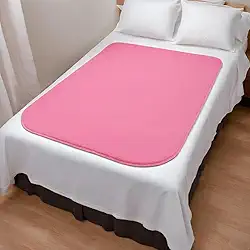 1 Protetor Para Colchão Lavável Uso Geriátrico e Infantil - 100x70cm - Absorvente e Impermeável (cor-de-rosa)
