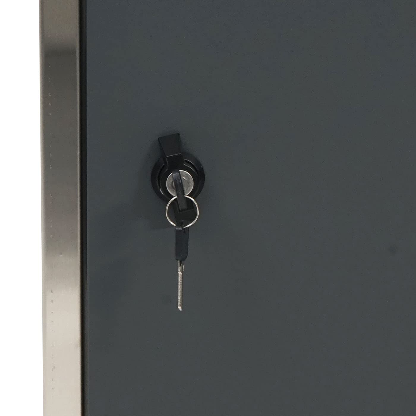 HWC-G80 - Buzón para paquetes (tamaño XL, acero inoxidable), color gris