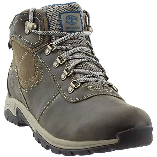 Timberland Women's Mt. Maddsen Waterproof Mid Hiking Boots, Medium Grey Full-Grain, 8 Medium