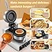 SHAHRYAR Cream Burger Maker 1300w,Even Heating,Easy to Clean,Adjustable Temperature 50-300 Degrees-Timer 0-5 Minutes-for Home Kitchen Use Breakfast-for Industries