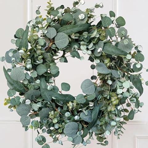 Idyllic 22" Eucalyptus Wreath Cover