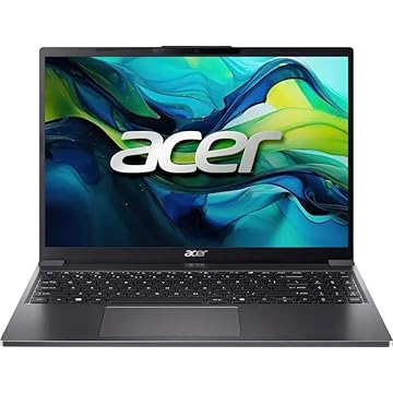 acer Notebook Aspire Go 15, tela IPS WUXGA de 15,3 polegadas (1920 x 1200), Intel i5-1334U, 8 GB DDR5 RAM, SSD PCIe de 256 GB, Windows 11 Home, Wi-Fi, Bluetooth, cinza aço, AG15-51P-510U