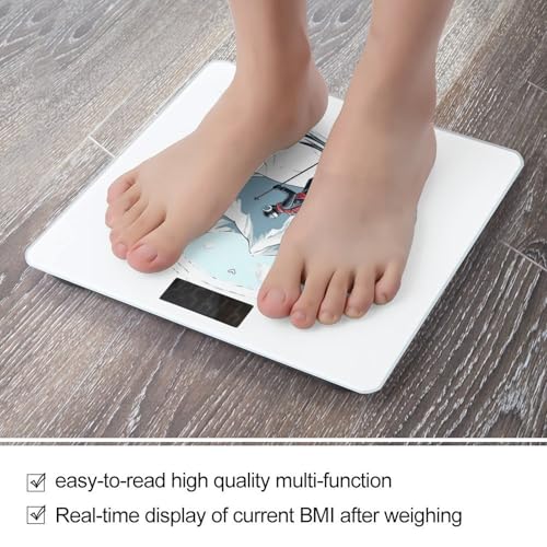 Báscula Digital de Baño con Diseño de Esquí y Capacidad 400lb miniatura 5