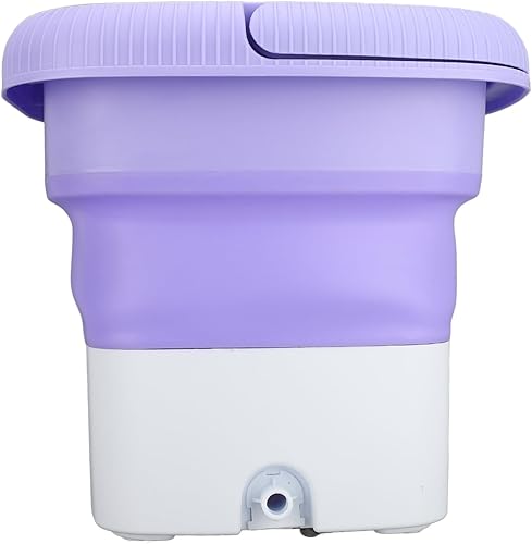 Miniatura 8 de Lavadora portátil Mini lavadora plegable 6.5L Limpieza profunda de ropa interior Calcetines de ropa pequeña para dormitorio de apartamento
