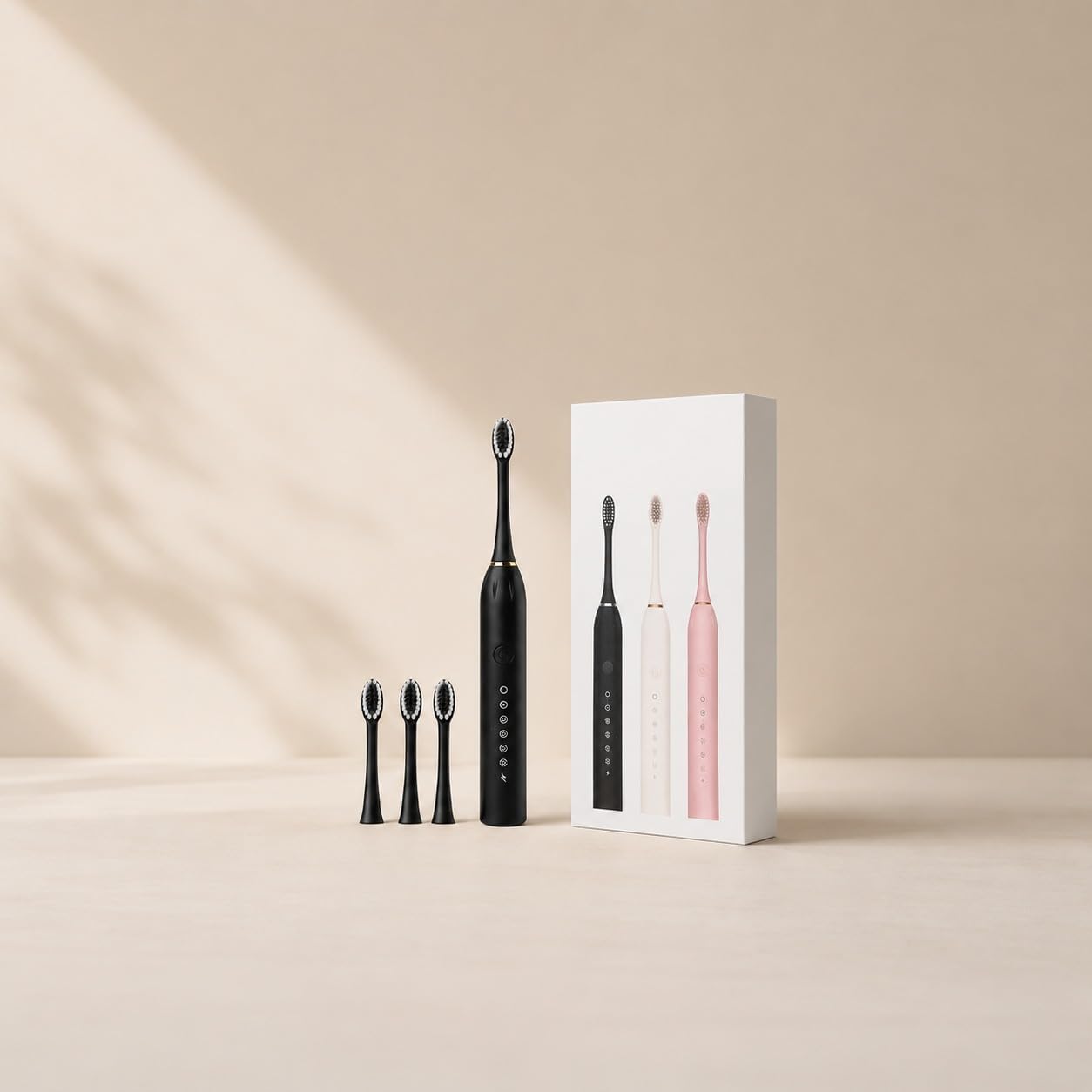 Electric Toothbrush for Men & Women, Rechargeable Sonic Electric Brush for Adults, Automatic Toothbrush with 6 Cleaning Modes, Smart Timer, Waterproof Electric Teeth Brush with Soft Bristles and Travel Case