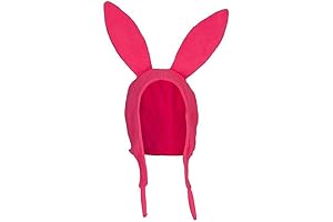Bob's Bunnies Louise Rabbits Ear Fleece Bunny Pink Floppy Ears Hat Costume...
